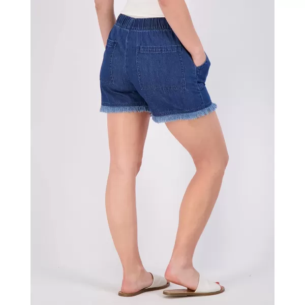 imageReal Essentials 3 Pack Womens Twill Cutoff Casual Khaki 35quot Inseam Shorts  Drawstring Available in Plus SizeSet 7