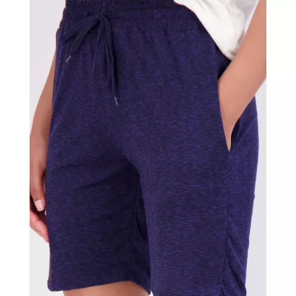 imageReal Essentials 4 Pack Womens 7quot Bermuda Long High Waisted Shorts with Pockets  Workout Athletic Available in PlusSet 10