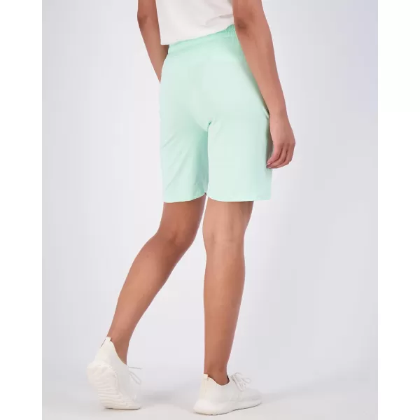 imageReal Essentials 4 Pack Womens 7quot Bermuda Long High Waisted Shorts with Pockets  Workout Athletic Available in PlusSet 9