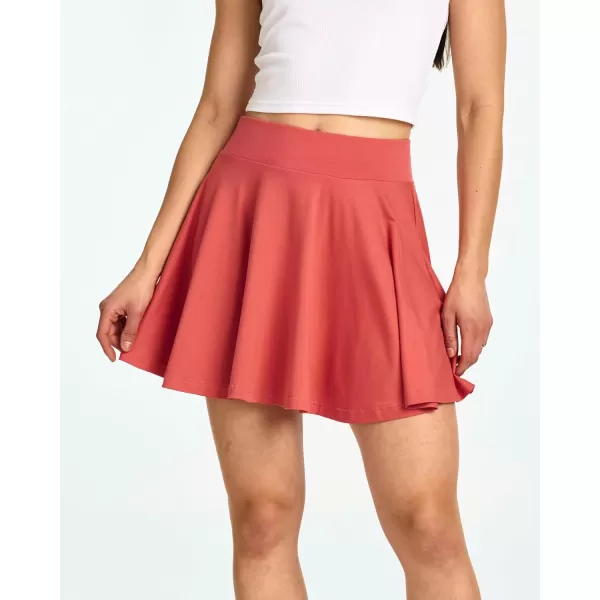 imageReal Essentials 4 Pack Womens Soft Casual Pleated Mini Skirt  Skater ALine Flowy Skirts Available in Plus SizeSet 1