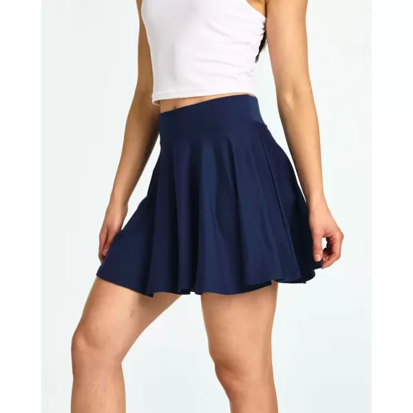 imageReal Essentials 4 Pack Womens Soft Casual Pleated Mini Skirt  Skater ALine Flowy Skirts Available in Plus SizeSet 2