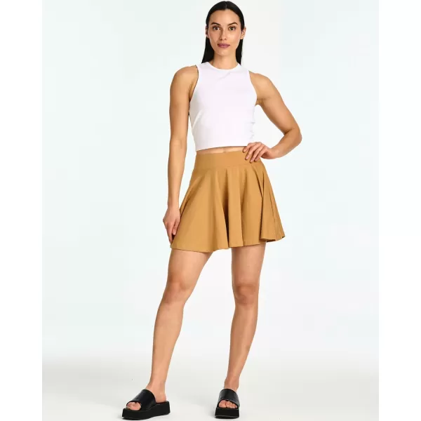 imageReal Essentials 4 Pack Womens Soft Casual Pleated Mini Skirt  Skater ALine Flowy Skirts Available in Plus SizeSet 4