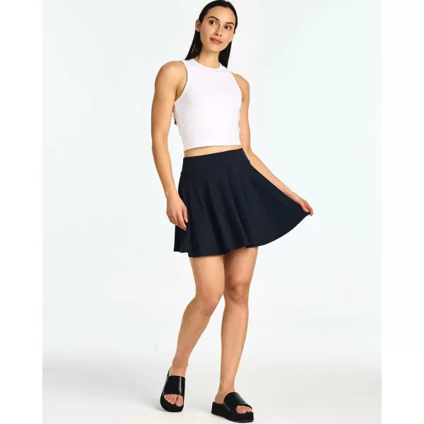 imageReal Essentials 4 Pack Womens Soft Casual Pleated Mini Skirt  Skater ALine Flowy Skirts Available in Plus SizeSet 5