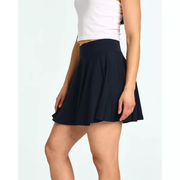 imageReal Essentials 4 Pack Womens Soft Casual Pleated Mini Skirt  Skater ALine Flowy Skirts Available in Plus SizeSet 5