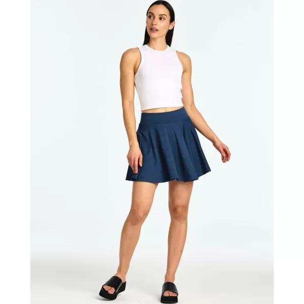 imageReal Essentials 4 Pack Womens Soft Casual Pleated Mini Skirt  Skater ALine Flowy Skirts Available in Plus SizeSet 6