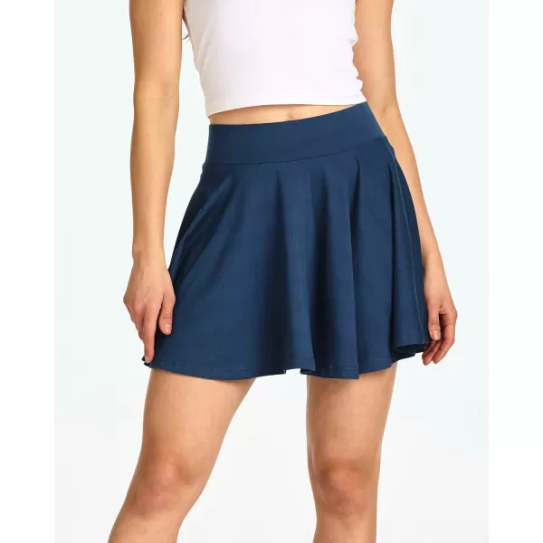 imageReal Essentials 4 Pack Womens Soft Casual Pleated Mini Skirt  Skater ALine Flowy Skirts Available in Plus SizeSet 6