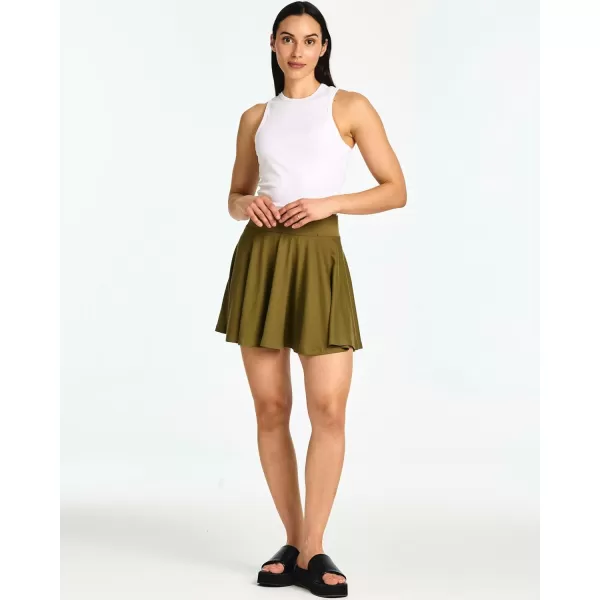 imageReal Essentials 4 Pack Womens Soft Casual Pleated Mini Skirt  Skater ALine Flowy Skirts Available in Plus SizeSet 6