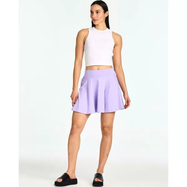 imageReal Essentials 4 Pack Womens Soft Casual Pleated Mini Skirt  Skater ALine Flowy Skirts Available in Plus SizeSet 7