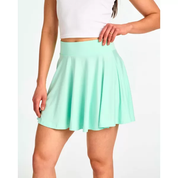 imageReal Essentials 4 Pack Womens Soft Casual Pleated Mini Skirt  Skater ALine Flowy Skirts Available in Plus SizeSet 7