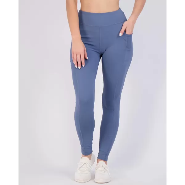 imageReal Essentials 4Pack Womens Full Length Fitted Athletic Yoga Performance Leggings with Pockets Available in Plus SizeSet 2