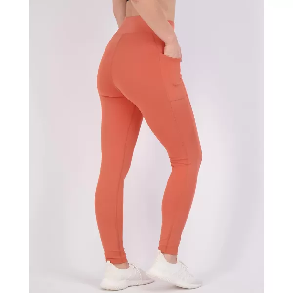 imageReal Essentials 4Pack Womens Full Length Fitted Athletic Yoga Performance Leggings with Pockets Available in Plus SizeSet 2