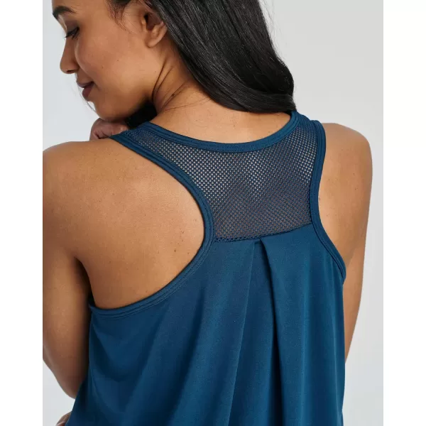 imageReal Essentials 5 Pack Womens Racerback Workout Tank Top Mesh Back DryFit Sleeveless Running Gym Available in Plus SizeSet 7