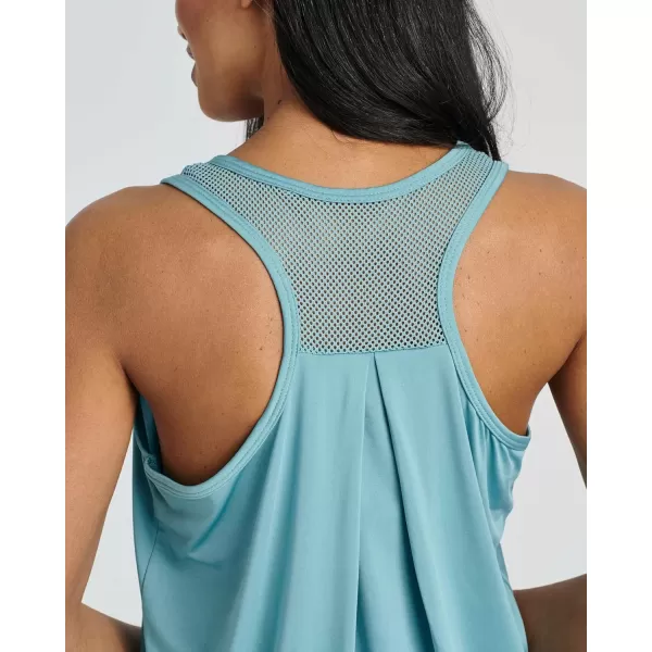 imageReal Essentials 5 Pack Womens Racerback Workout Tank Top Mesh Back DryFit Sleeveless Running Gym Available in Plus SizeSet 8