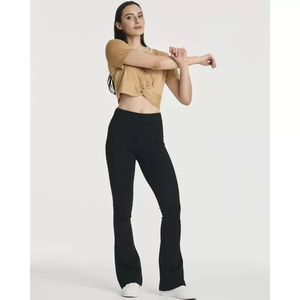 imageReal Essentials 5 Pack Womens Short Sleeve Twist Front Crop Top DryFit Athletic Crew Neck TShirtSet 3