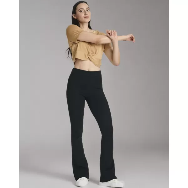imageReal Essentials 5 Pack Womens Short Sleeve Twist Front Crop Top DryFit Athletic Crew Neck TShirtSet 3