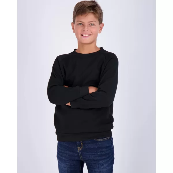 imageReal Essentials 3 Pack Boys Fleece Crew Neck Long Sleeve Sweatshirt  Soft Pullover Sweaters for Youth Kids Boys ampamp GirlsSet 5