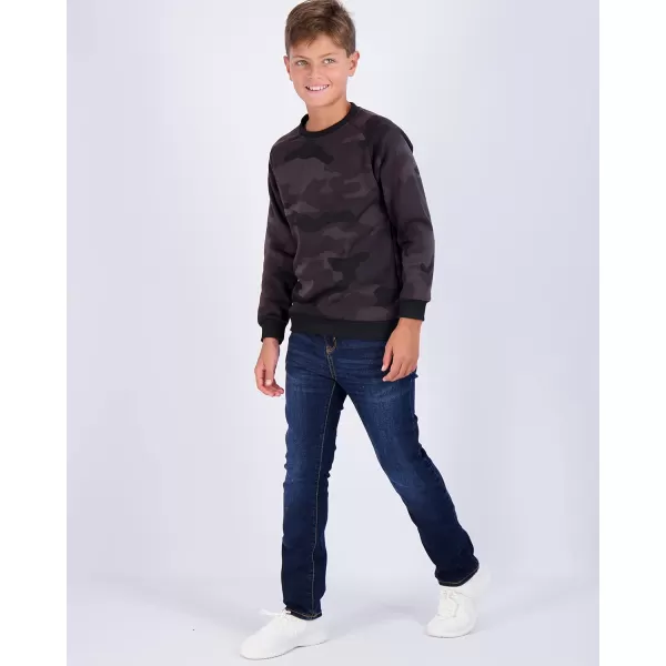 imageReal Essentials 3 Pack Boys Fleece Crew Neck Long Sleeve Sweatshirt  Soft Pullover Sweaters for Youth Kids Boys ampamp GirlsSet 5