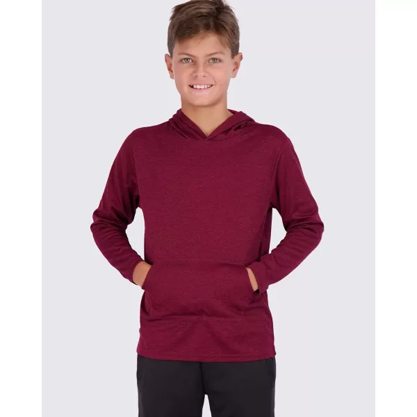 imageReal Essentials 3 Pack Youth Mesh Long Sleeve Pullover Hoodie Active Sweatshirt  Kangaroo Pocket  Boys ampamp GirlsSet 2