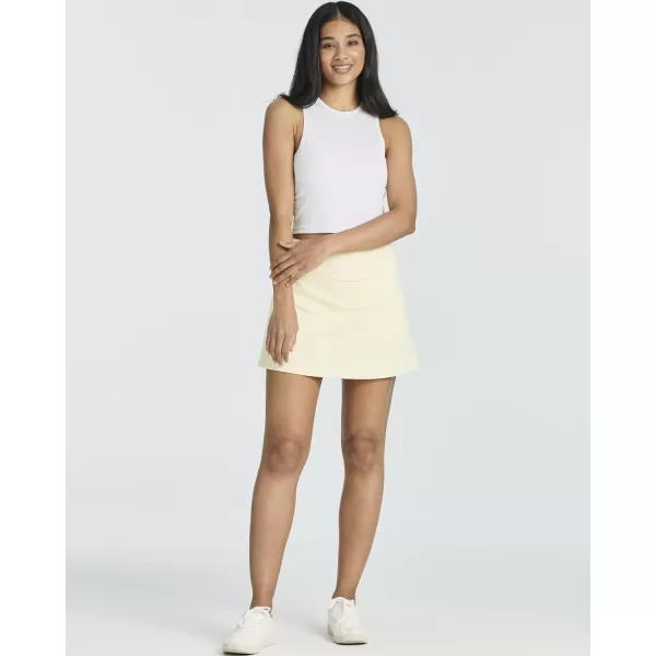 imageReal Essentials 3 PackWomens 14quot Pleated Tennis Skorts Golf Skirt High Waisted Athletic Running Casual Shorts with PocketsSet 3