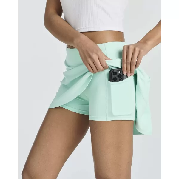 imageReal Essentials 3 PackWomens 14quot Pleated Tennis Skorts Golf Skirt High Waisted Athletic Running Casual Shorts with PocketsSet 7