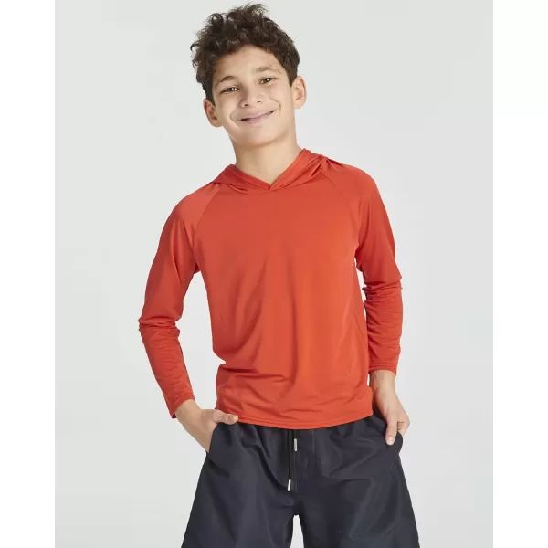 imageReal Essentials 3 PackYouth Rashguard Hoodie UPF UV Sun Protection Long Sleeve Swim Fishing Shirt  Boys ampamp Girls Ages 416Set 4