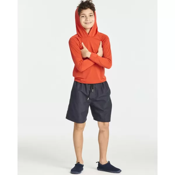 imageReal Essentials 3 PackYouth Rashguard Hoodie UPF UV Sun Protection Long Sleeve Swim Fishing Shirt  Boys ampamp Girls Ages 416Set 4