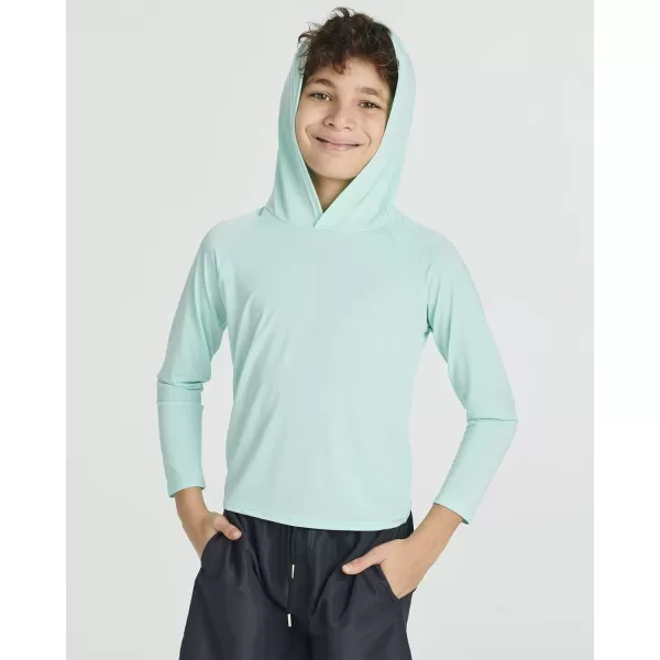 imageReal Essentials 3 PackYouth Rashguard Hoodie UPF UV Sun Protection Long Sleeve Swim Fishing Shirt  Boys ampamp Girls Ages 416Set 7