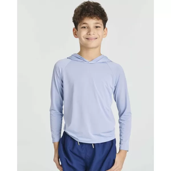 imageReal Essentials 3 PackYouth Rashguard Hoodie UPF UV Sun Protection Long Sleeve Swim Fishing Shirt  Boys ampamp Girls Ages 416Set 8
