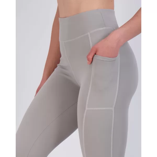 imageReal Essentials 4 Pack Womens Capri Leggings with Pockets Casual Yoga Workout Exercise Pants Available in Plus SizeSet 3