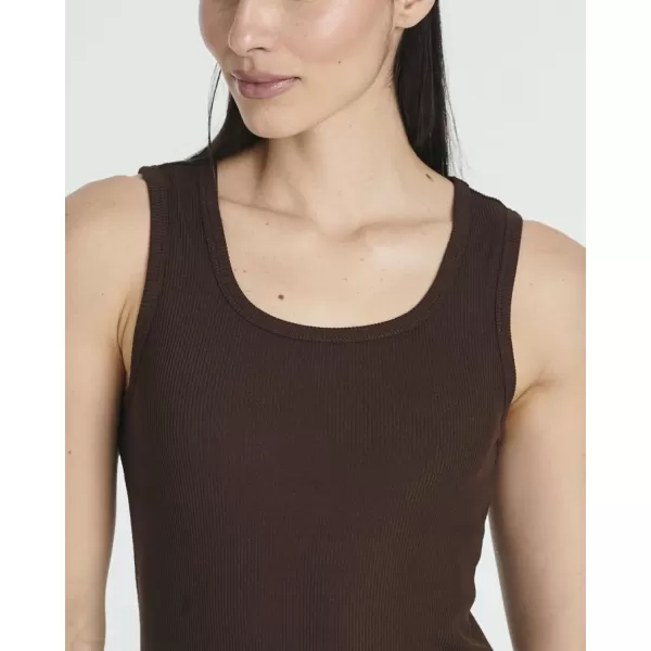 imageReal Essentials 5 Pack Womens Ribbed Sleeveless Tank Top  Yoga Casual TopsSet 1
