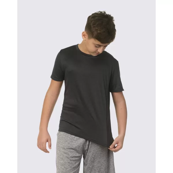 imageReal Essentials 5 Pack Youth DryFit Wicking Active Athletic Performance Short Sleeve TShirt Boys ampamp Girls ShirtsSet I