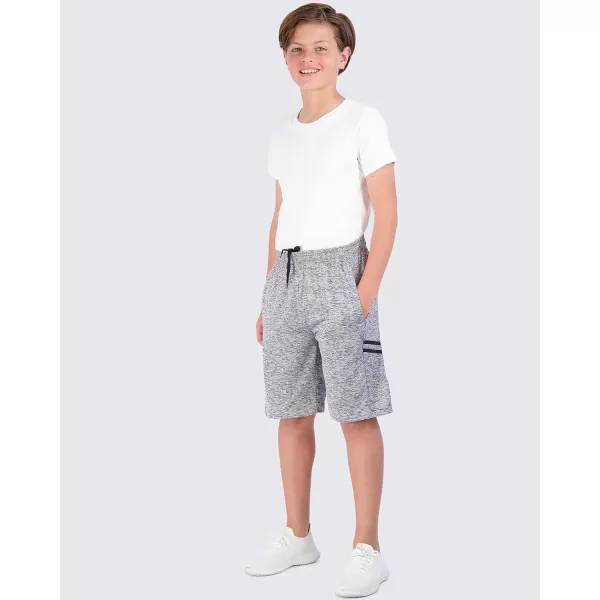 imageReal Essentials 5Pack Youth DryFit Active Athletic Basketball Gym Shorts with Pockets Boys ampamp GirlsSet E
