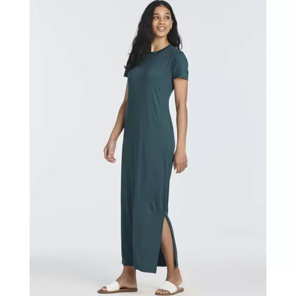 image3Pack Womens Casual Short Sleeve Maxi TShirt Dress  Summer Dress with Slit ampamp Pockets Available in Plus SizeSet 7