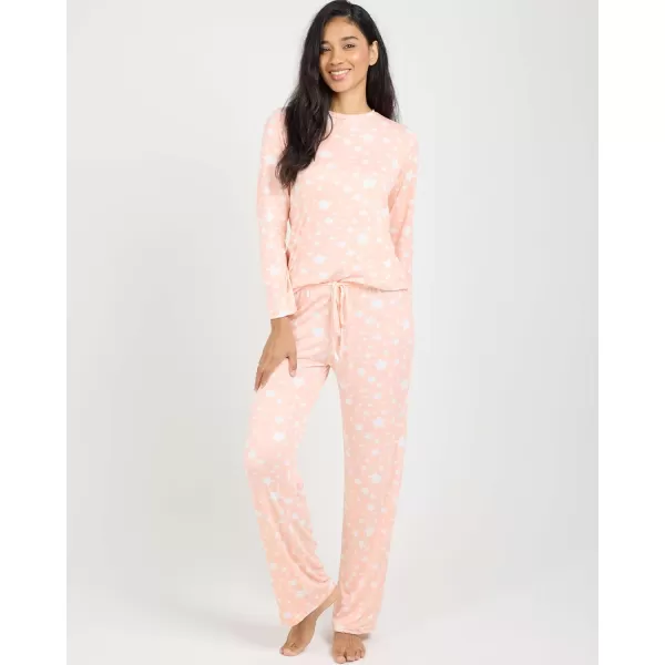 imageReal Essentials 2 Pack Womens Pajama Set  Choose from Short Sleeve with Pocket or Long Sleeve without PocketSet G Blue  Pink