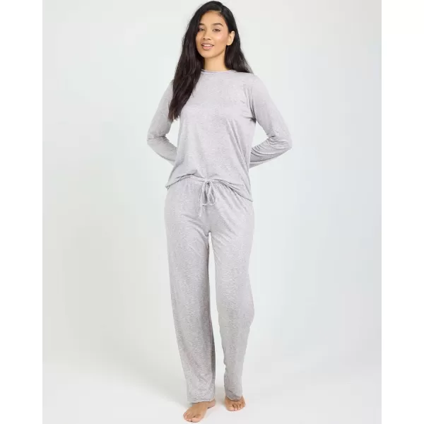 imageReal Essentials 2 Pack Womens Pajama Set  Choose from Short Sleeve with Pocket or Long Sleeve without PocketSet I Blue  Gray