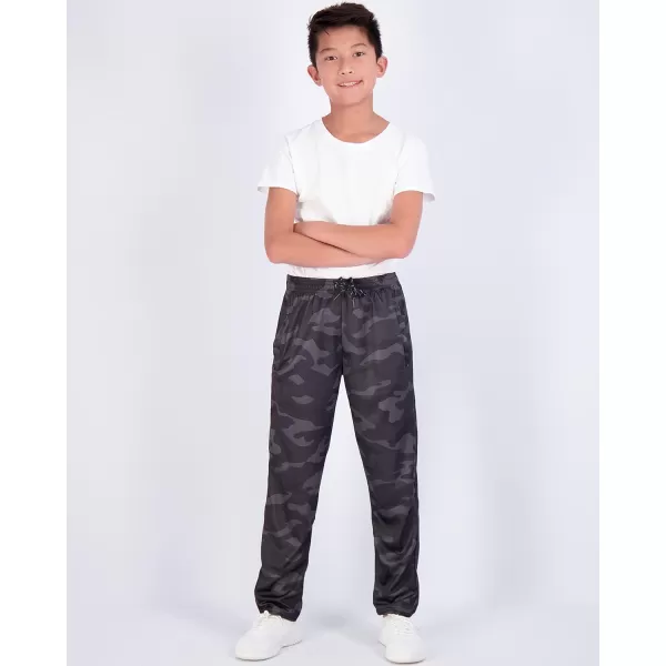 imageReal Essentials 3 Pack Boys Mesh Open Bottom Active Sweatpants with Pockets ampamp DrawstringSet 2