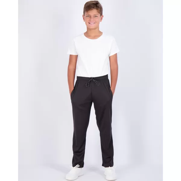 imageReal Essentials 3 Pack Boys Mesh Open Bottom Active Sweatpants with Pockets ampamp DrawstringSet 4