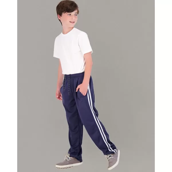 imageReal Essentials 3 Pack Boys Mesh Open Bottom Active Sweatpants with Pockets ampamp DrawstringSet 5