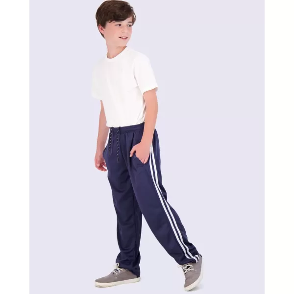 imageReal Essentials 3 Pack Boys Mesh Open Bottom Active Sweatpants with Pockets ampamp DrawstringSet 5