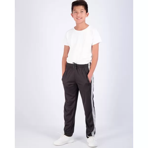 imageReal Essentials 3 Pack Boys Mesh Open Bottom Active Sweatpants with Pockets ampamp DrawstringSet 7