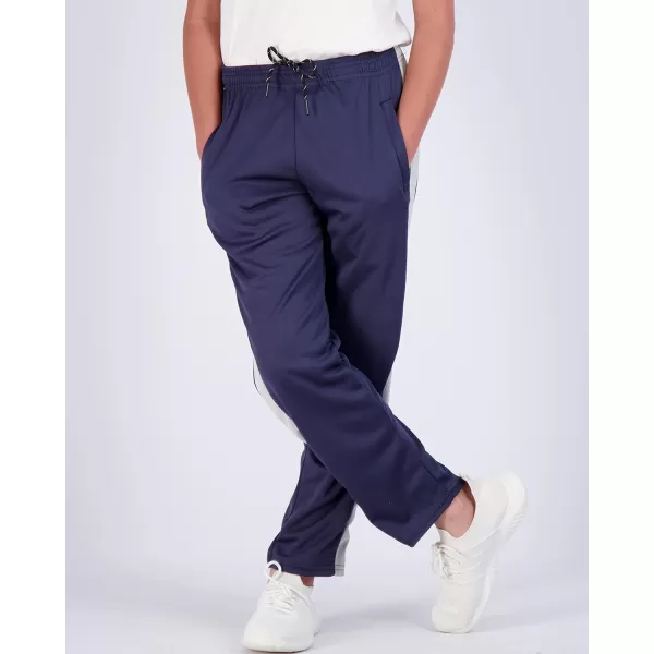 imageReal Essentials 3 Pack Boys Mesh Open Bottom Active Sweatpants with Pockets ampamp DrawstringSet 7