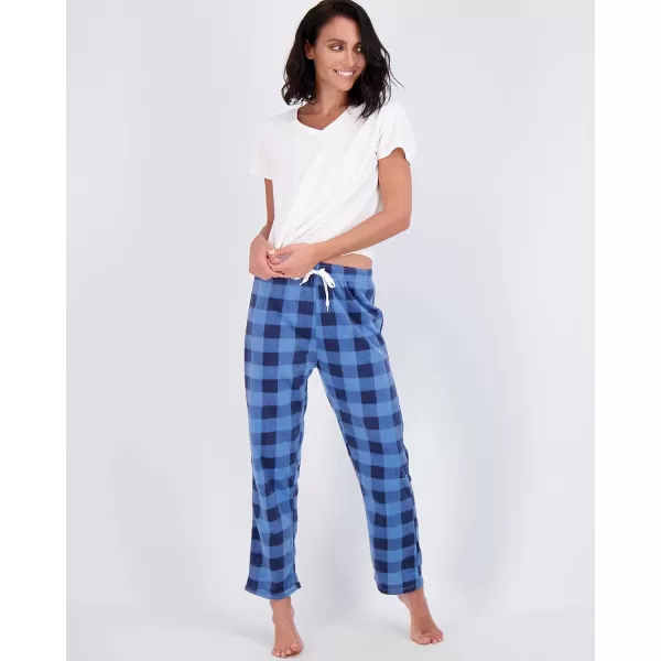 imageReal Essentials 3 Pack Womens UltraSoft Comfy Pajama Lounge Pants Sleepwear Available In Fleece ampamp Soft Knit in Plus SizeFleece Set G