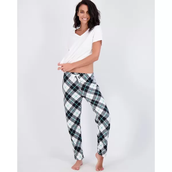 imageReal Essentials 3 Pack Womens UltraSoft Comfy Pajama Lounge Pants Sleepwear Available In Fleece ampamp Soft Knit in Plus SizeFleece Set H