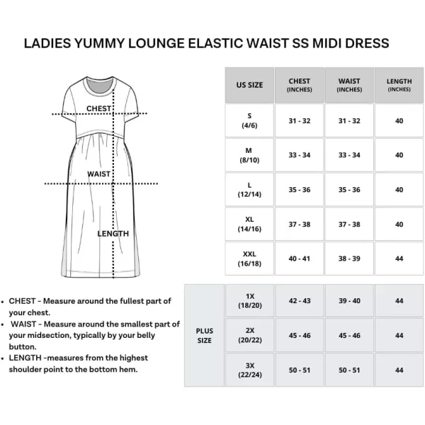 imageReal Essentials 3Pack Womens Midi Short Sleeve Soft TShirt Dress with Elastic Waist Available in Plus SizeSet 8