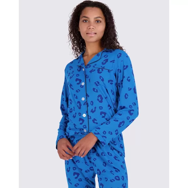 imageReal Essentials 4 Piece Womens Long ampamp Short Sleeve Button Down Pajama Set  Ultra Soft Available In Plus SizeLong Sleeve  Set 10
