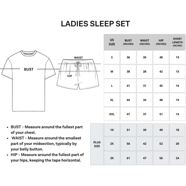 imageReal Essentials 4 Piece Womens Short Sleeve Top with Shorts Pajama Set  UltraSoft Lounge ampamp Sleepwear Available In PlusSet 10