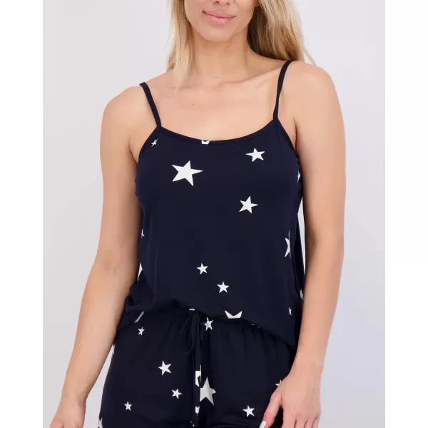 imageReal Essentials 3 Pack Womens Cami Top and Short Pajama Set Sexy Soft Pajamas for Women Available in Plus SizeSet 3