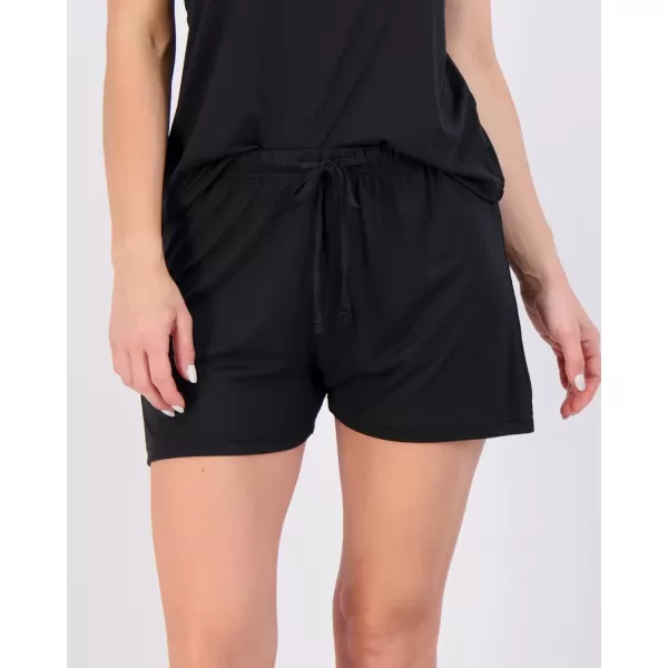 imageReal Essentials 3 Pack Womens Cami Top and Short Pajama Set Sexy Soft Pajamas for Women Available in Plus SizeSet 5
