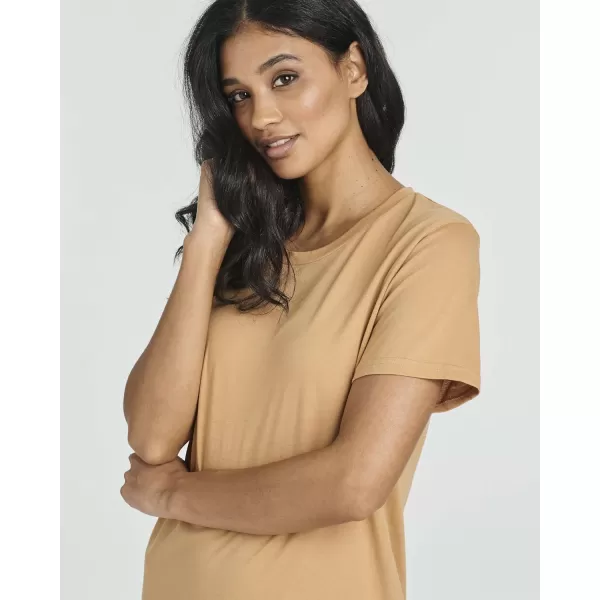 imageReal Essentials 3 Pack Womens Cotton Short Sleeve Nightgowns Sleepshirt Nightshirt Available In Plus SizeSet 3