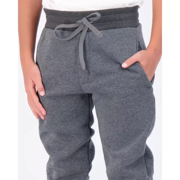 imageReal Essentials 3 Pack Boys Cotton Active Fleece Jogger SweatpantsSet D